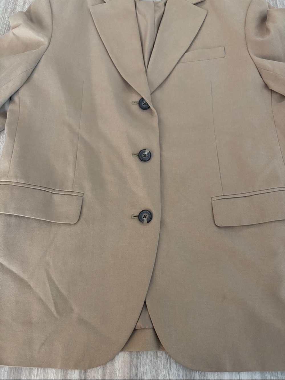 Everlane The 80s Oversized Blazer Women’s Size 8 in Ash Brown - Picture 5 of 10